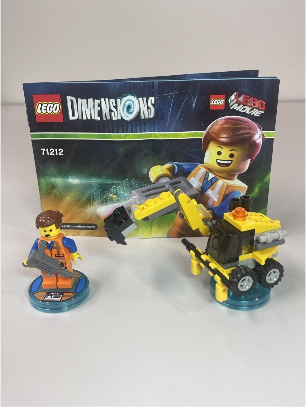 LEGO Dimensions • The LEGO Movie Emmet Fun Pack • 71212 • 100% Complete • No Box